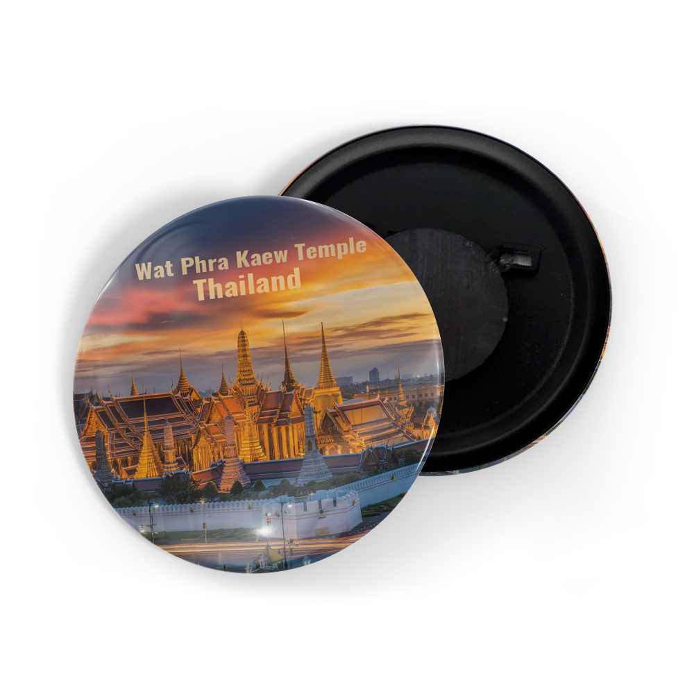 dhcrafts Fridge Magnet Multicolor Famous Tourist Place Wat Phra Kaew Temple Thailand D2 Glossy Finish Design Pack of 1